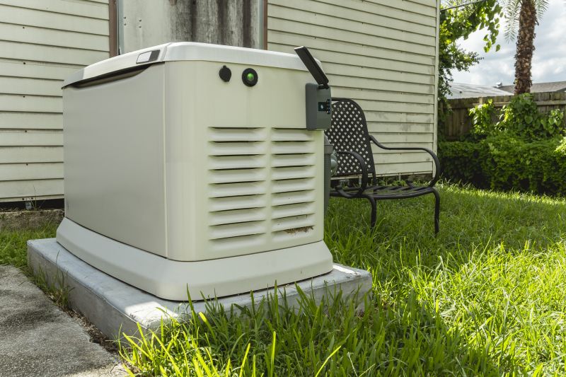 Residential Backup Generator in Yard