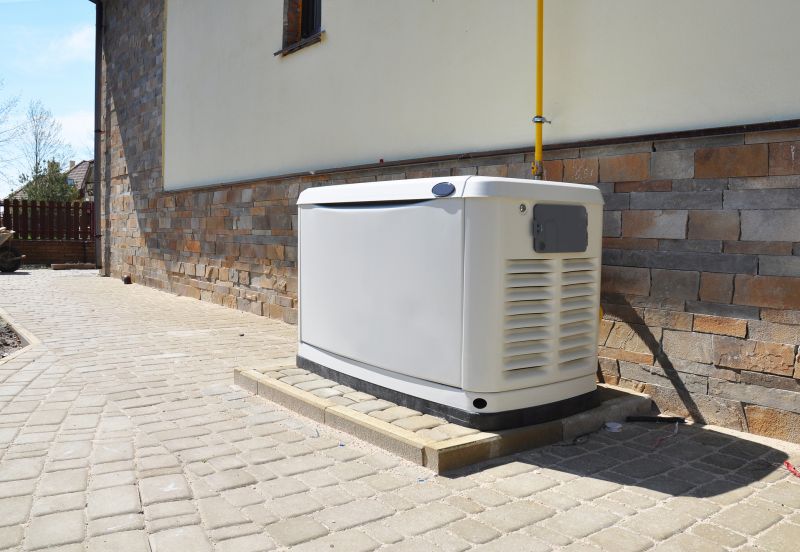 Generator Installed Near Home Exterior
